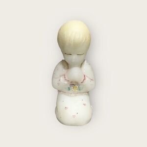 Fenton Satin‎ Glass Praying Girl Vintage
